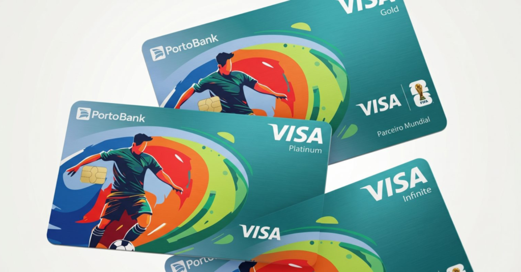 Porto Bank e Visa lançam cartão digital com design exclusivo da Copa do Mundo FIFA 2026 Porto Bank e Visa lançam cartão digital com design exclusivo da Copa do Mundo FIFA 2026