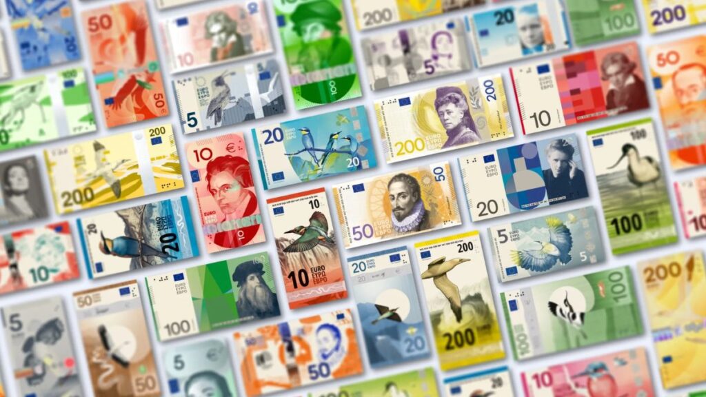 Banco Central Europeu seleciona 10 propostas para novas cédulas do euro com temas inéditos